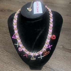 Betsy Johnson love necklace
